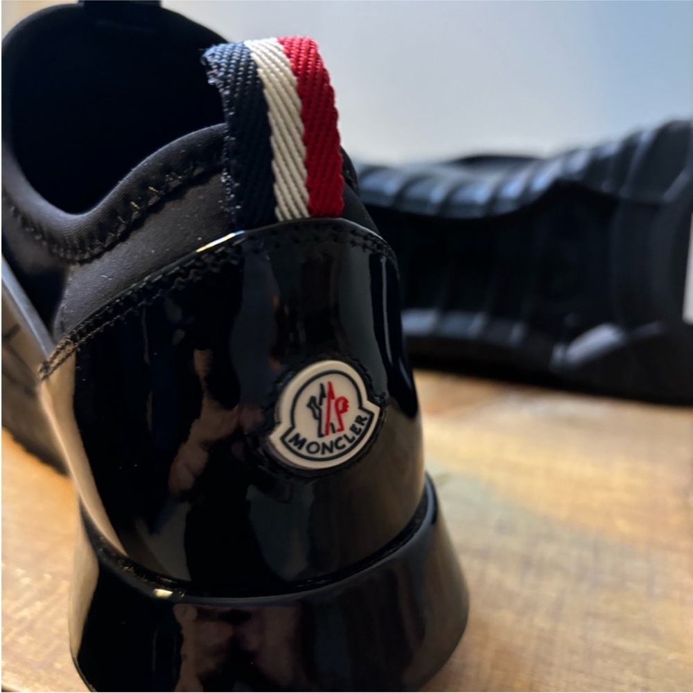 Moncler Black Sneakers with Red Detail - Picture 7 of 8